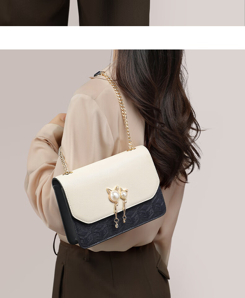 Aiqinghai Crossbody Bag, Women's Handbag, Cowhide Small Square Bag, Niche Luxury Brand, Birthday And Mother's Day Gift, Practical Present for Mom 3