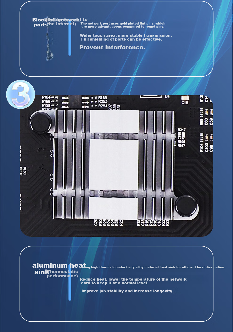 FLYBISH NA8125-T4 PCI-EX4 Quad-Port 2.5G Network Card RTL8125BG Chip 4 Electrical Ports 2500M Wired Network Card for NAS ESXi Soft Router PXE Boot without Disk 9