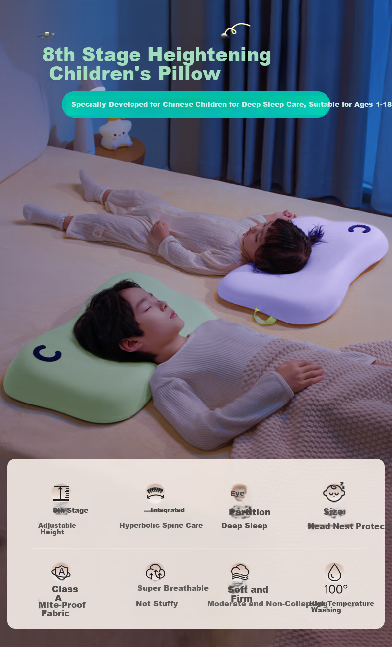 CORY Children's Pillow for Ages 3-6 Washable for Primary School Students, Infants And Toddlers All Seasons Universal Kindergarten Special Pillow 2