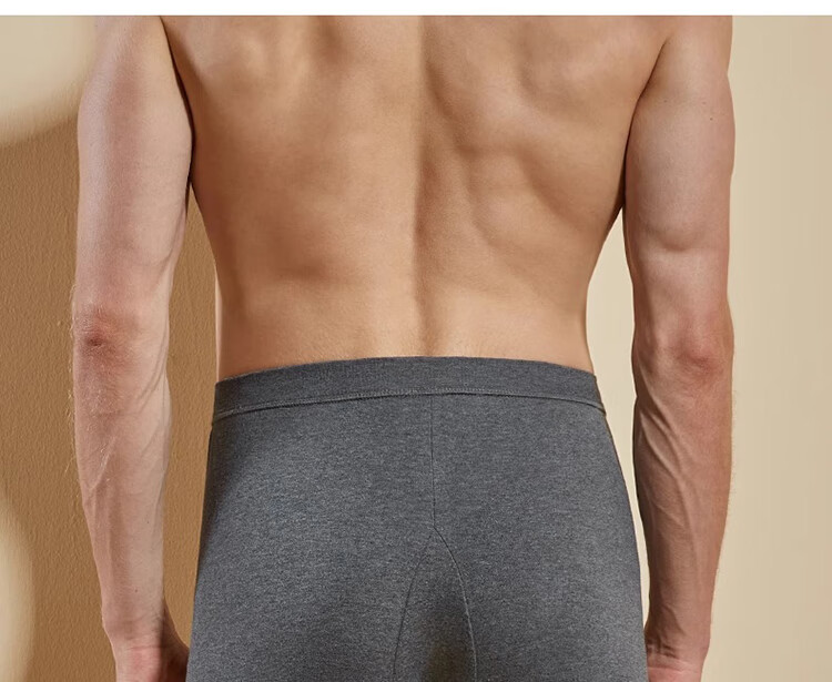 Dushiliren Men's Autumn Long Johns, Pure Cotton 10A Antibacterial Cotton Thermal Underwear, Thin Base Layer Pants for Winter Wear 2