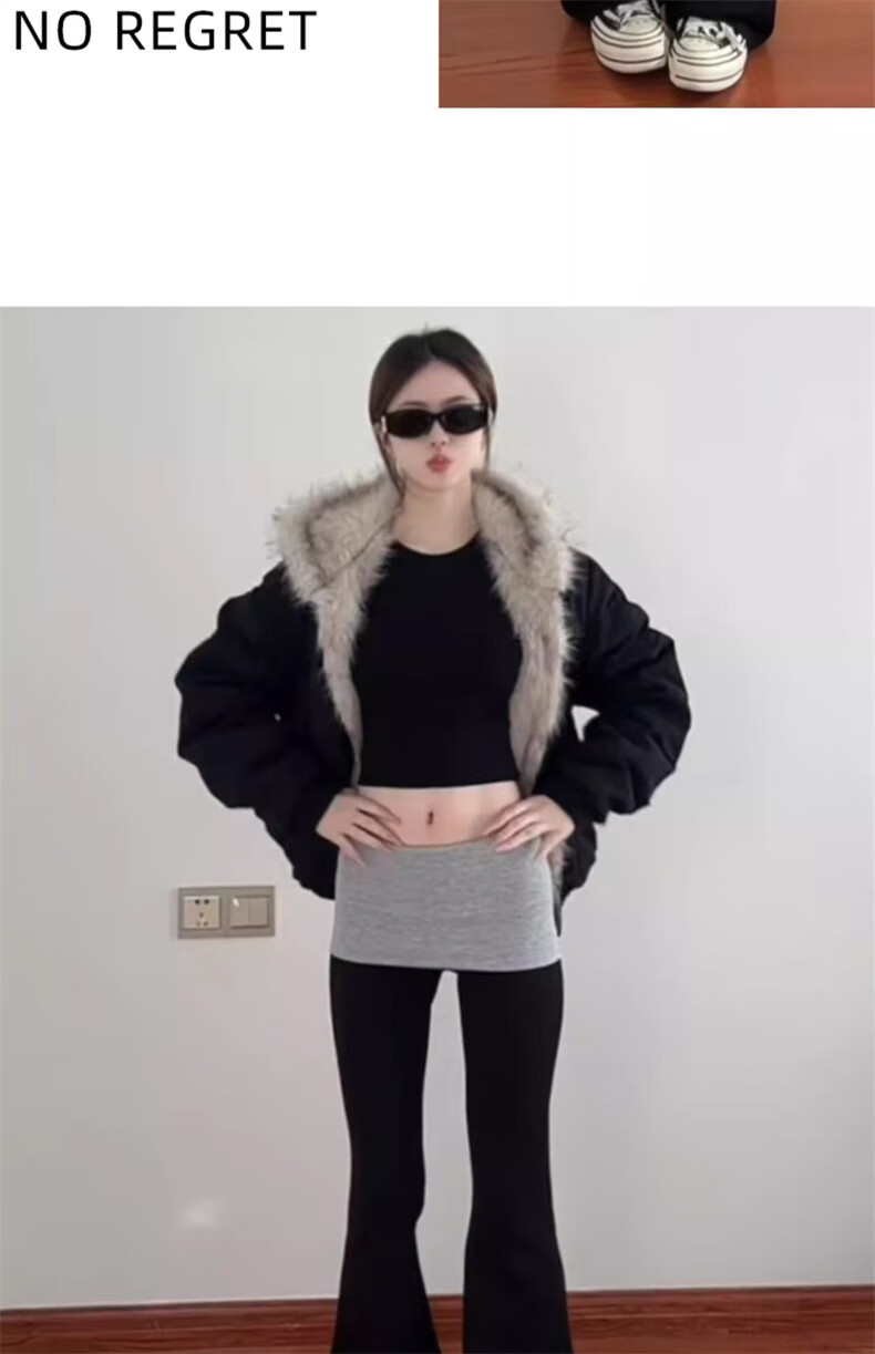 LangSha Spliced Fake Two-Piece Flared Pants Women Autumn 2025 New High-Waist Casual Slimming Sports Yoga Pants 10