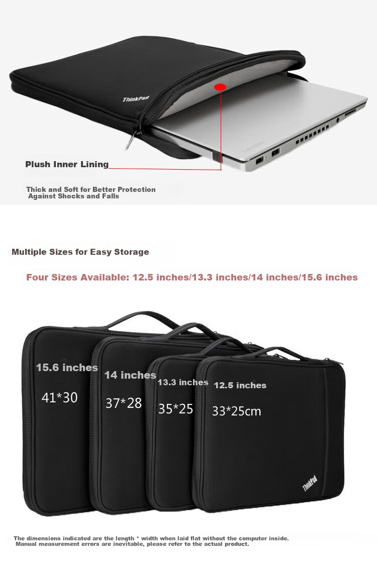 THINKBOOK 15-Inch Laptop Sleeve (Compatible with 15.6-Inch And Above Laptops), Notebook Computer Handheld Inner Case, Lightweight Portable, Business Travel Protective Cover Thinkbook 16p 1