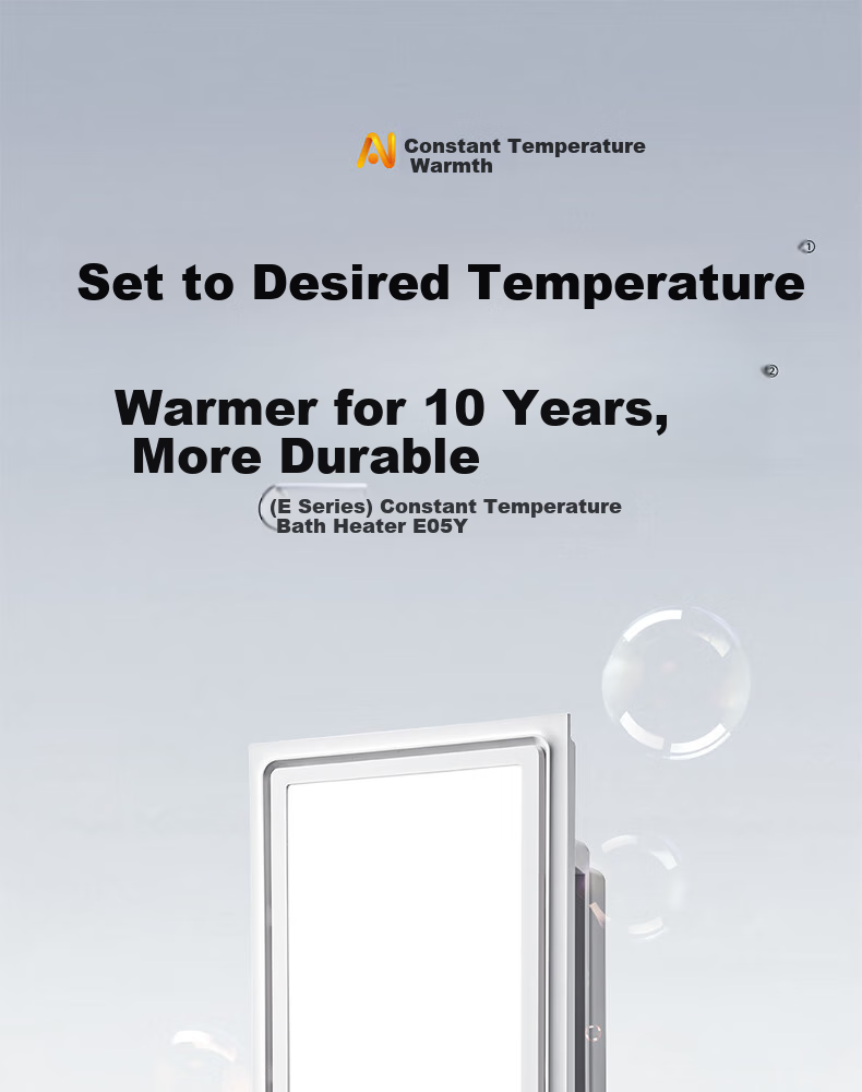 AUPU Wind And Heat Bathroom Heater E Series, Strong And Weak Airflow, Wireless Remote Control, E371-Y Compatible with Integrated Ceiling 1