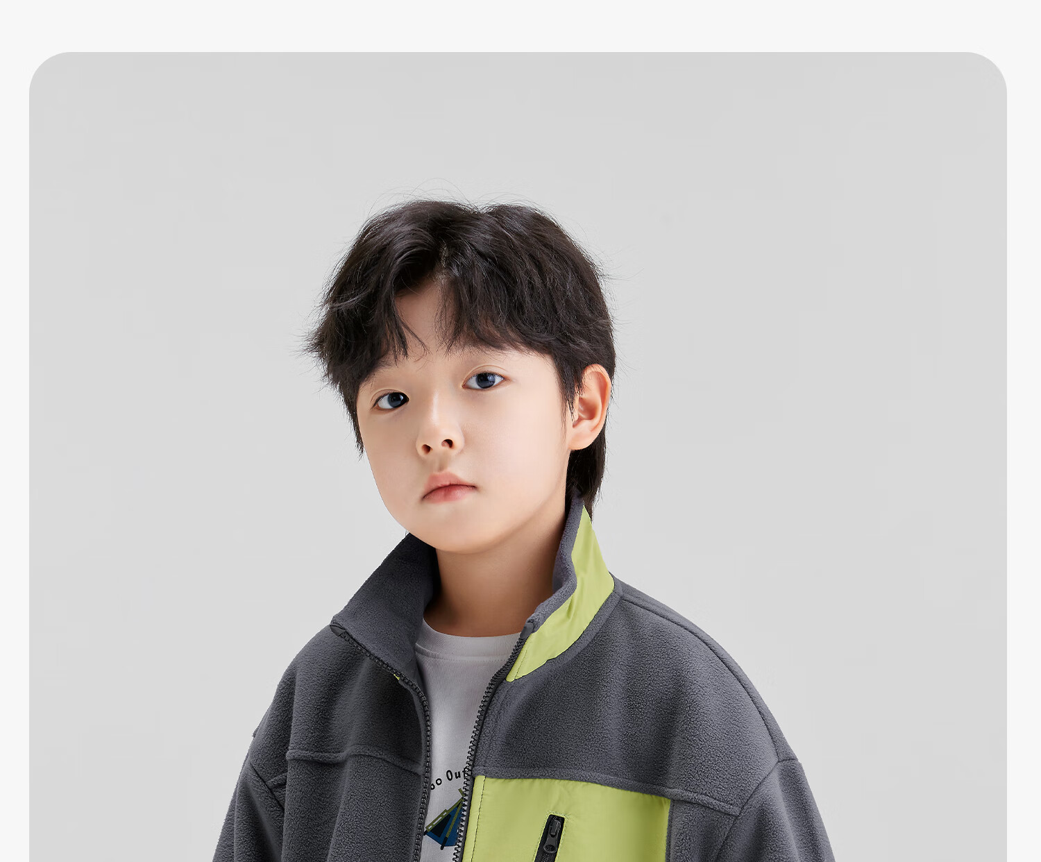 Zuoxi Boys' Fleece Jacket, 2026 New Spring Outerwear, Children's Heat-Resistant Anti-Static Fleece Coat, Blue, Size 150 37