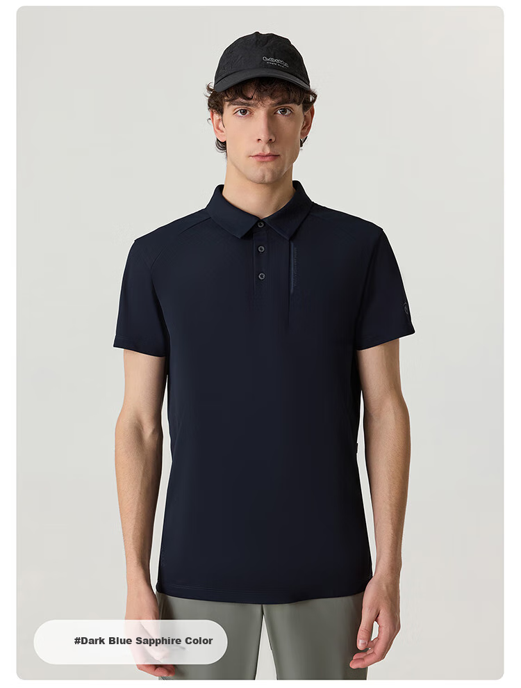 NORTHLAND COOLMAX Quick-Dry Sun Protection Polo Shirt, Outdoor Breathable Antibacterial Elastic Collar Short-Sleeve T-Shirt for Me 16
