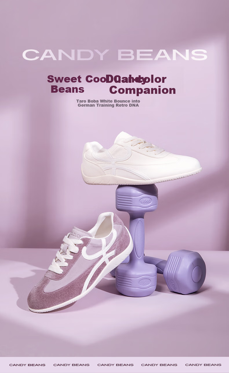 Goldlion Women's Shoes, Sports Casual Flat Training Shoes, Round Toe Lace-Up Low-Top Sneakers for Women, G688510115, Off-White, Size 38 1