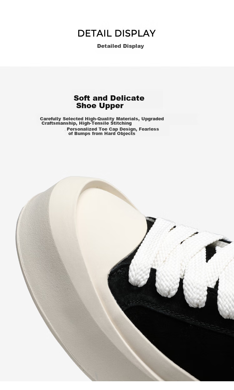 Millies Men's Shoes, New Versatile Couple Shoes, Thick-Soled Shell Toe Biscuit Shoes, Height-Increasing Soft-Soled Casual Sneakers for Men U1261 11