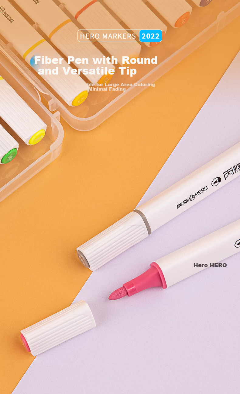 HERO Acrylic Markers, 2011 Water-Based Student Art Drawing Hand-Drawn Watercolor Pens, 36 Colors of Watercolor Pens for Art Educatio 6