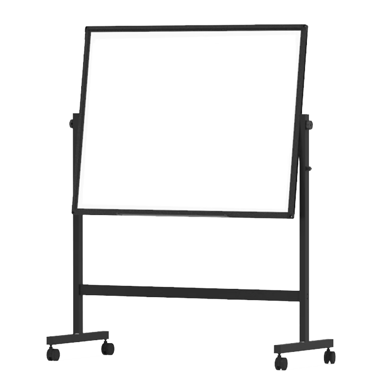 Bibiniu 90*120cm Whiteboard Stand, Double-Sided Magnetic Writing Board, Movable Height Adjustable Flip, for Meetings Office Home Teaching Children's Blackboard BBNF90120