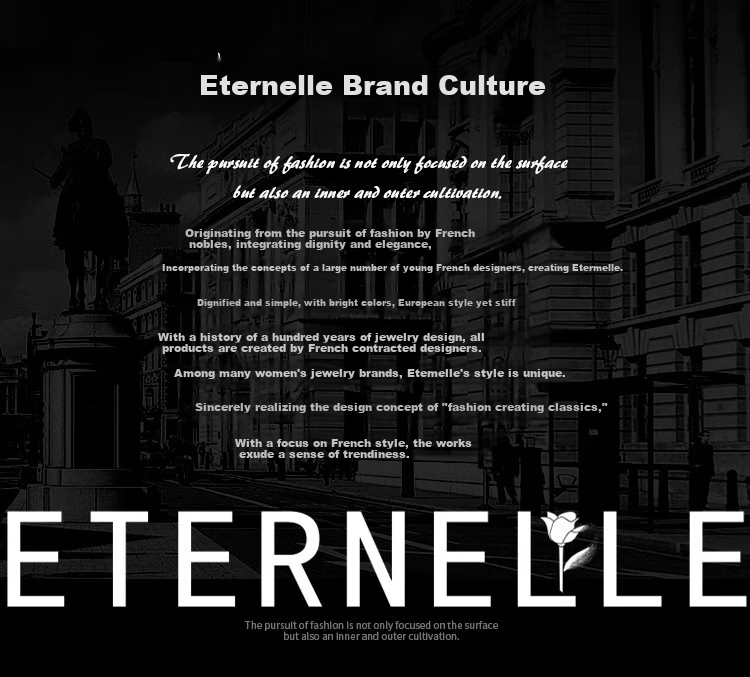 Eternelle French Original Design Wheat Ear Studs for Women, Stylish Elegant Earrings, Luxurious High-End Hoop Earrings 6