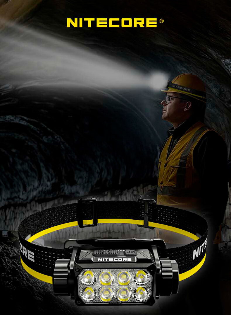 NITECORE HC75 UHE Focusable Headlamp High Brightness Long Battery Life Portable Rechargeable Outdoor Emergency Work Light 1