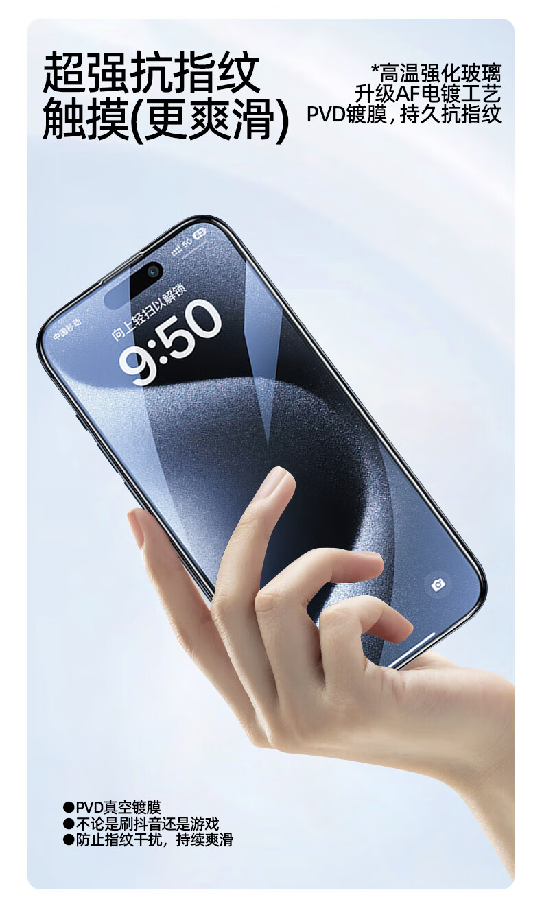 LANGLING 360° Privacy Screen Protector for iPhone 16 Pro, Full Coverage Tempered Glass Anti-Peeping Privacy Protection, Anti-Scratch Front Film 6