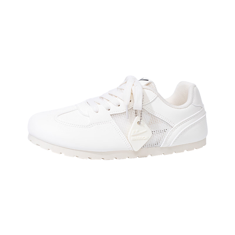 Warrior Women's New White Shoes Soft Sole Breathable Lightweight German Training Shoes Summer 4395Z-1 Beige Size 35