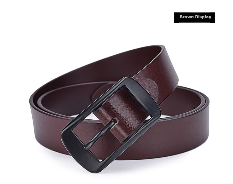 Hush Puppies Pin Buckle Belt for Women, Daily Buckle Top-Grain Leather Ladies' Belt, Trendy Versatile Casual Fashion Birthday Gift 9