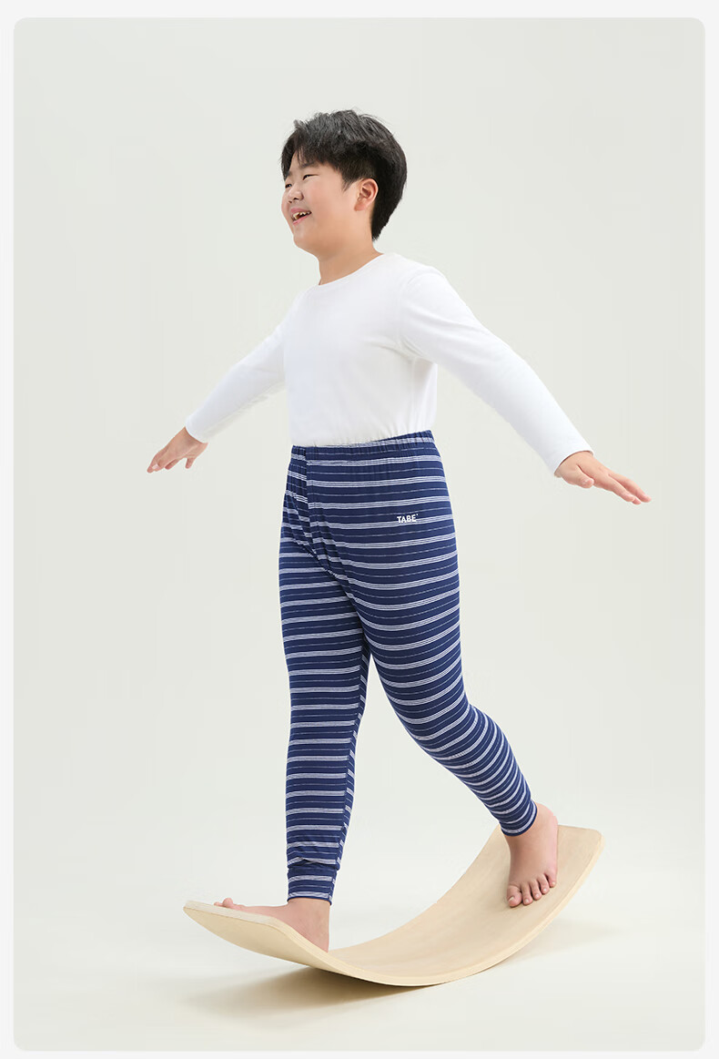Pig Tony Boys' Thick Autumn Thermal Underwear Children's Leggings Spring and Autumn Thin Seamless Skin-Friendly Youth Base Layer 10A Antibacterial 22