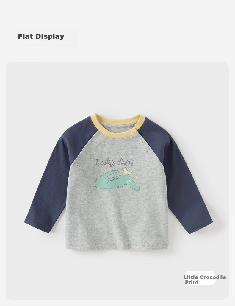 DAVE & BELLA Children's Long-Sleeve T-Shirt, Boys' Autumn Undershirt, Girls' Baby Knitted Cotton Top 7