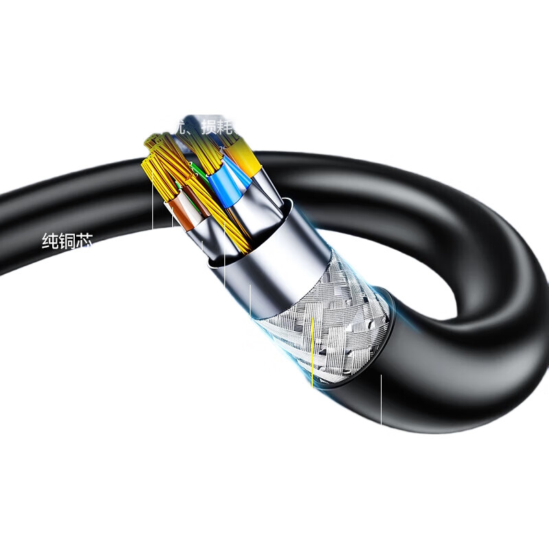 Сетевой кабель SAMZHE Cat7 Ethernet, чистая медь, 1 метр, 10 Gigabit экранированный сетевой кабель CAT7, игровой витая пара, домашний сетевой кабель для широкополосного доступа, патч-корд 2.5G