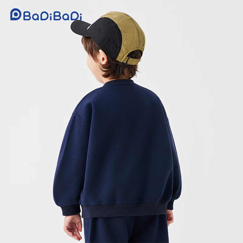 Badibadi Spring and Autumn Baby Toddler Children's Sweatshirt Base Shirt T-Shirt Boys and Girls Jacket Blue Green 120