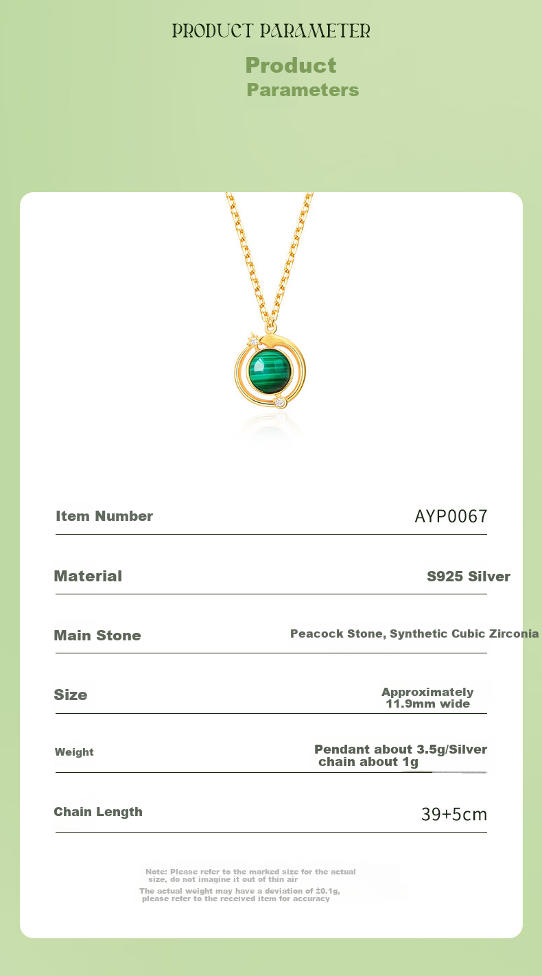 Aideyueding Planet Original Silver Necklace for Women, 2025 New Style Niche Design Collarbone Chain, New Year Gift for Girlfriend Or Wife 7