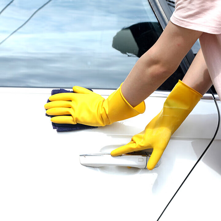 Nanyang Cowhide Latex Gloves, 100g, Waterproof And Oil-Resistant, Cleaning Work Gloves, Large Size, 10 Pairs/box, Factory Authorized