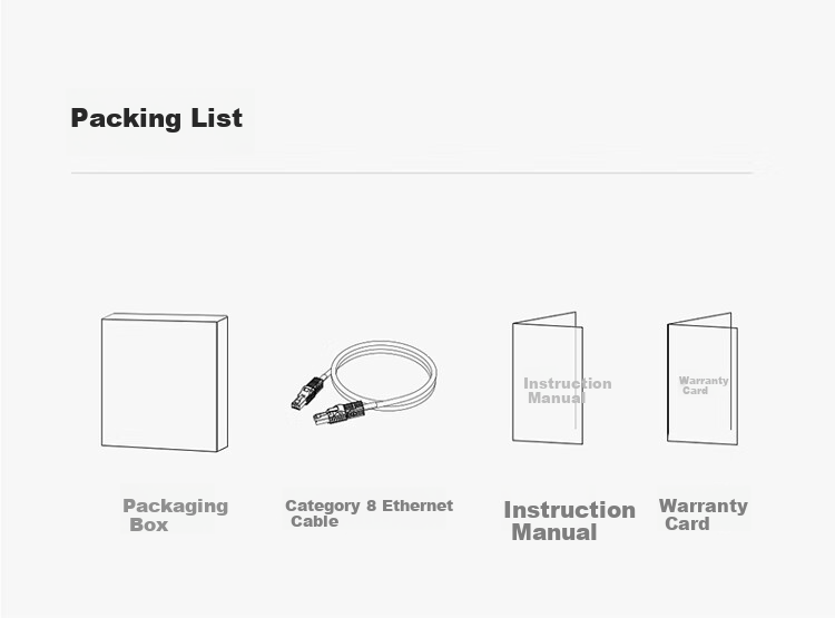 Haibeisi CAT8 Ethernet Cable, Category 8 Gaming Grade Pure Copper Dual Shielded High-Speed Network Patch Cord, 8-Core Twisted Pair, Ready-Made for Live Streaming, Home, PC, Broadband Connection 11