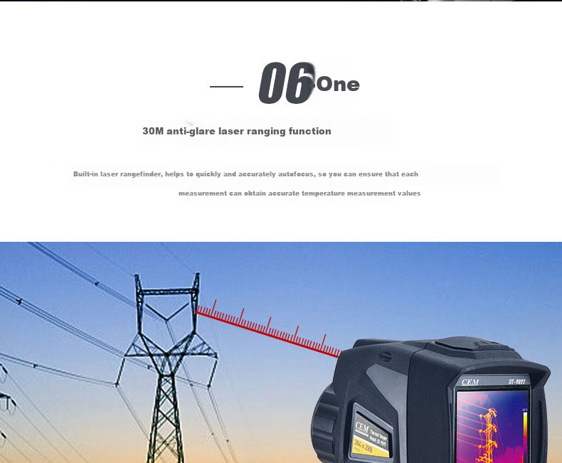 CEM DT-9897 Infrared Thermal Imager, High-Precision Infrared Imaging for Power Fault Detection And Underfloor Heating Leak Detection, Intelligent Thermal Camera 14