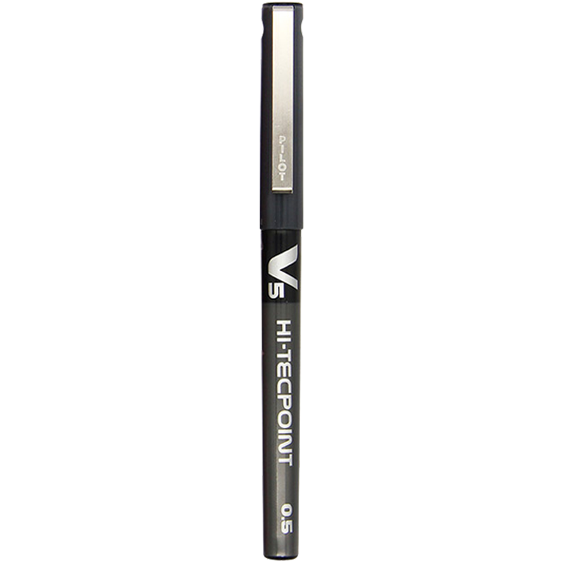 PILOT [Best-Selling Product] BX-V5 Black Gel Pen, 0.5mm Direct Liquid Rollerball Pen, Business Signature Pen, Small V5 Student Exam Writing Pen, High-Quality Office Stationery, 1 Piece