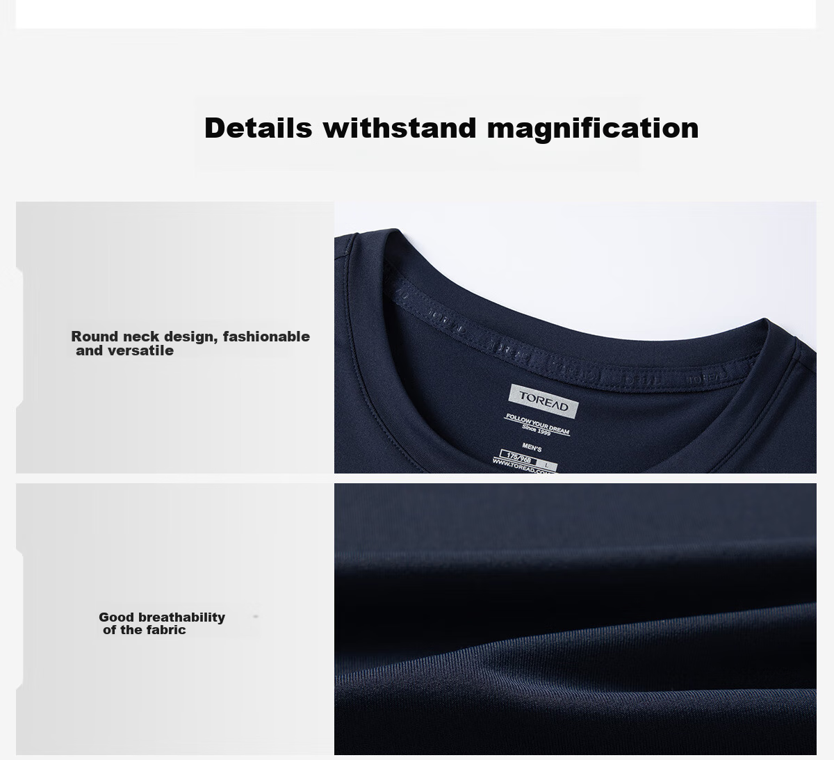 TOREAD Quick-Dry T-Shirt for Men, Spring And Summer Outdoor Sports Elastic Functional Sweat-Wicking Breathable Short-Sleeve T-Shirt TAJJCN81834 16