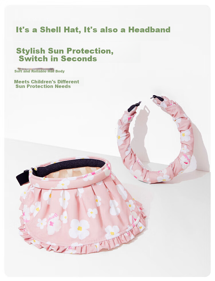 Beneunder Children's Sun Protection Hat, Sun Visor Cap, Sunhat for Boys And Girls, Open-Top Hat, Children's Shell Hat, Zianying 4