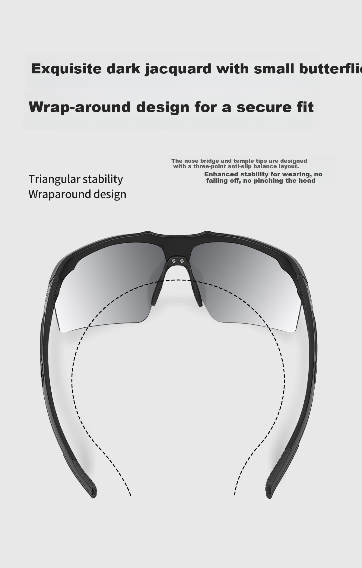 VOZAPOW Fishing Goggles for Float Viewing, High-Definition Polarized Eye Protection Sunglasses for Lure Fishing, Vibrating Reel, Men's Driving Sunglasses 8