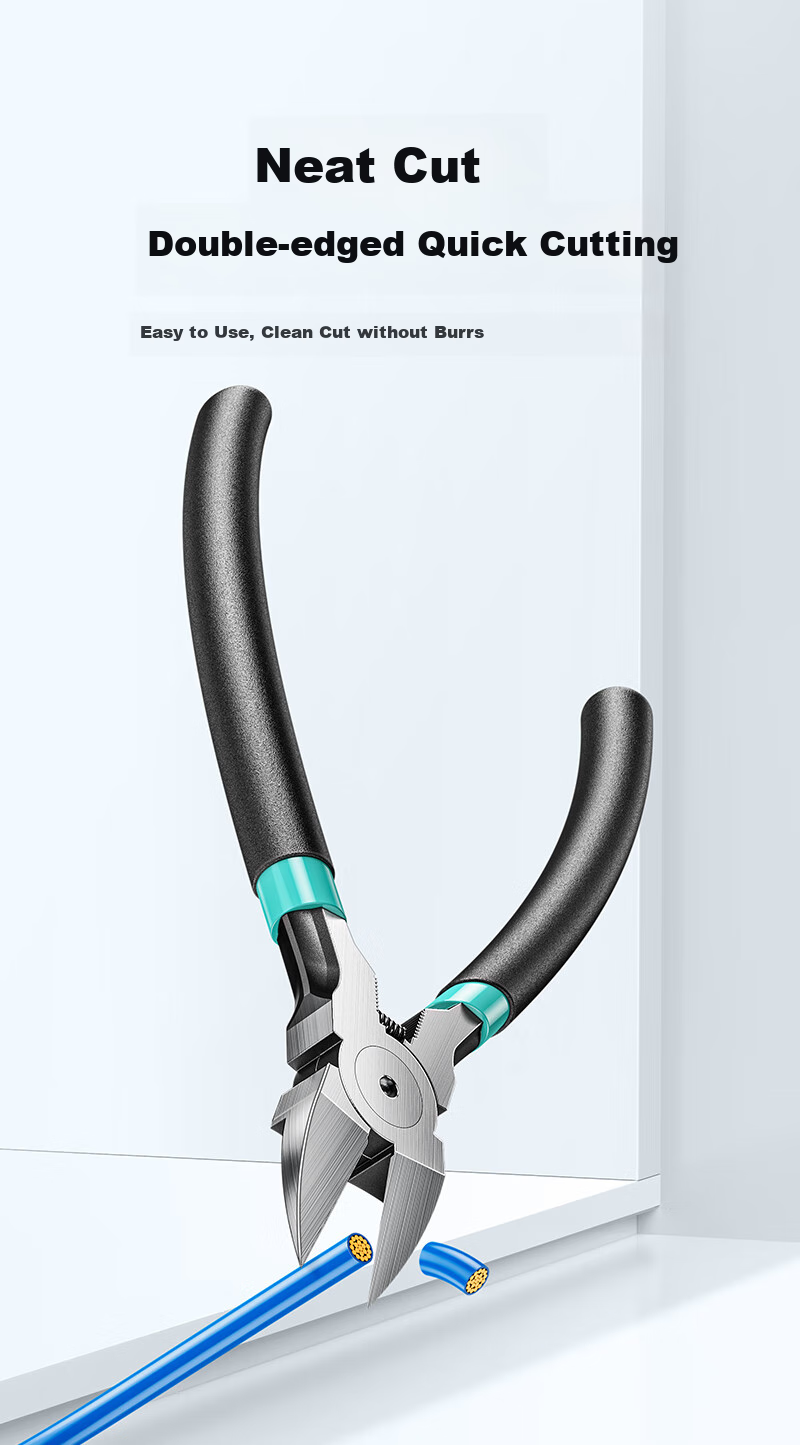 SAMZHE Diagonal Cutting Pliers, 6-Inch Model Pliers, Electrician Wire Cutters, Plastic Cutting Pliers, Diagonal Pliers, Side-Cutting Pliers WJQ02 3