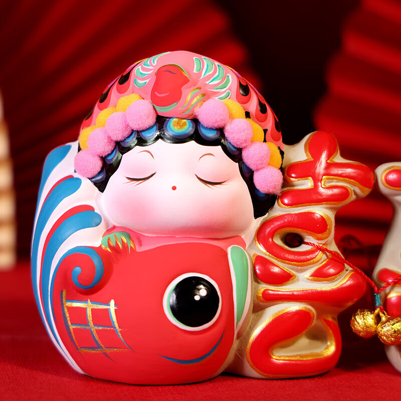 Jitufang Intangible Cultural Heritage Handmade National Trend Wedding Decoration, New Marriage Gift for Newlyweds, Housewarming Decorative Item "Dragon And Phoenix Joy"