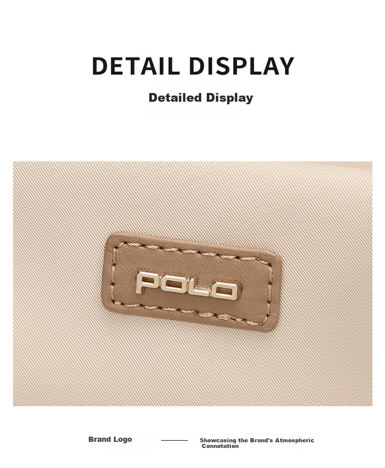 POLO Shoulder Bag, Women's Handbag, Elegant Large Capacity 15-Inch Laptop Bag, Tote Bag, Lightweight Crossbody Bag, Birthday Gift 19