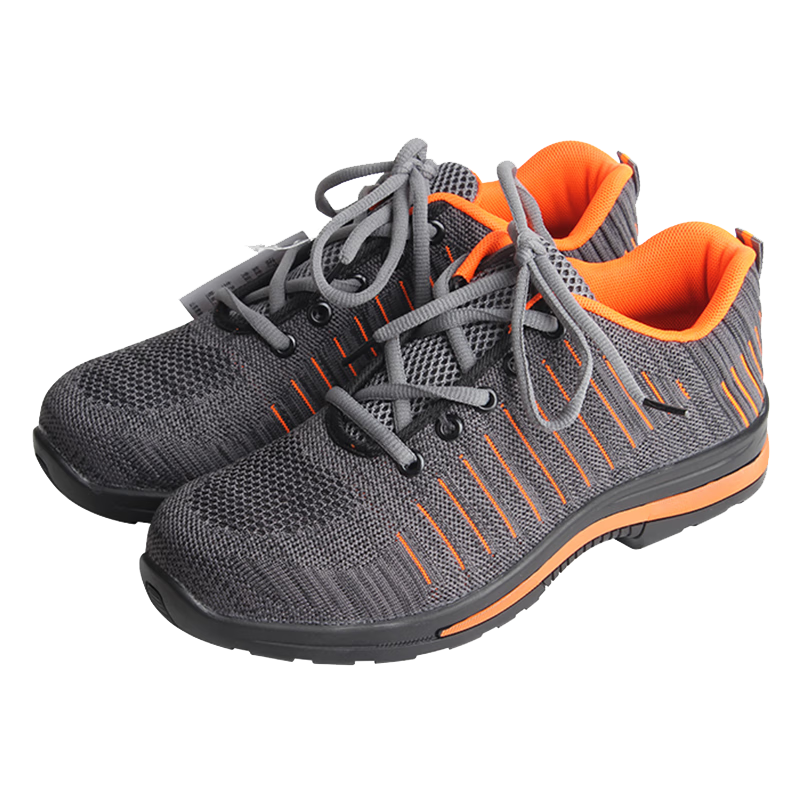 Exsafety K4013 Work Safety Shoes Electrical Insulation 6KV Anti-Smash Anti-Puncture Anti-Static Wear-Resistant Flyknit Breathable Rubber Outsole Size 39 Pair