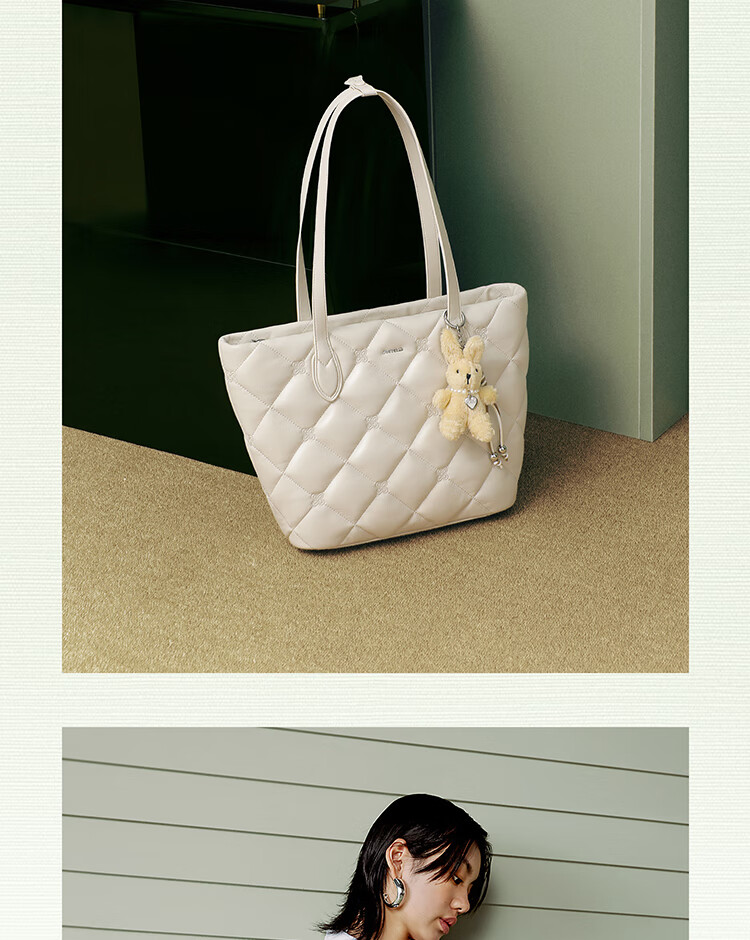 JUST STAR Tote Bag for Women, 2026 New Style Handbag, Light Luxury Shoulder Bag, Large Capacity Commuter Bag for Women, Birthday Gift for Wome 2