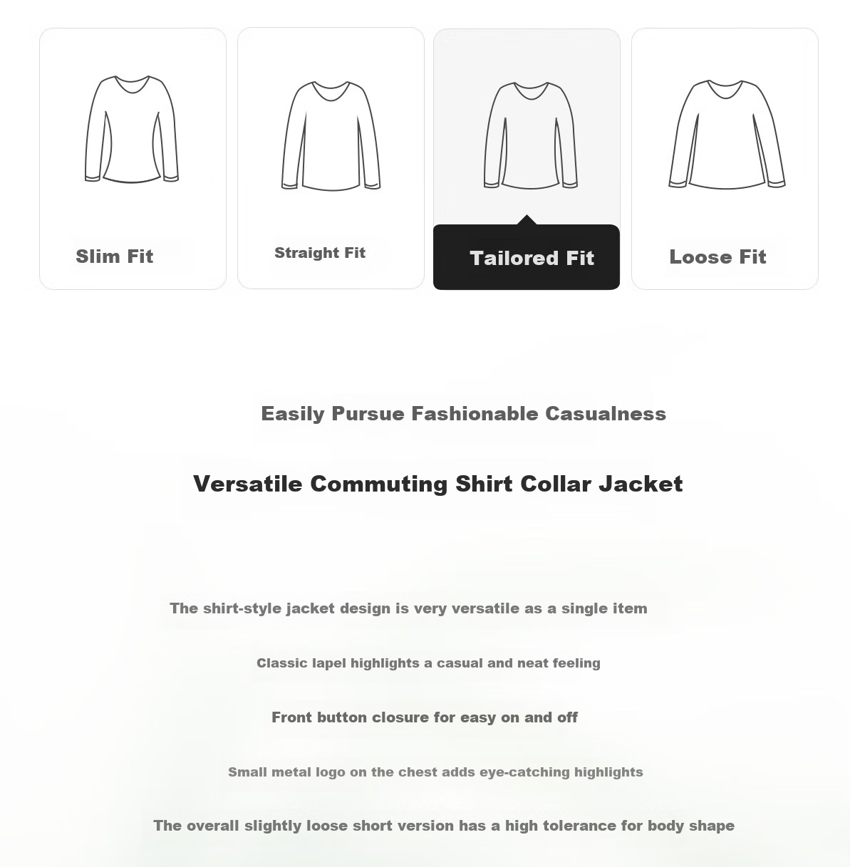 Chushen Women's Short Autumn Shirt Jacket with Drawstring Hem, Contrasting Color Stitching Design for Petite Figures S51D039 2