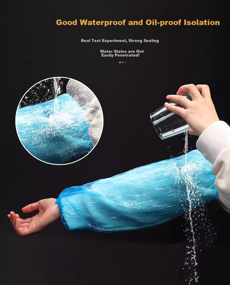 Mici Disposable Arm Sleeves, Long 40cm Wide 22cm, 100 Pieces/pack, MC0-E05 Transparent, One Size Fits All 7
