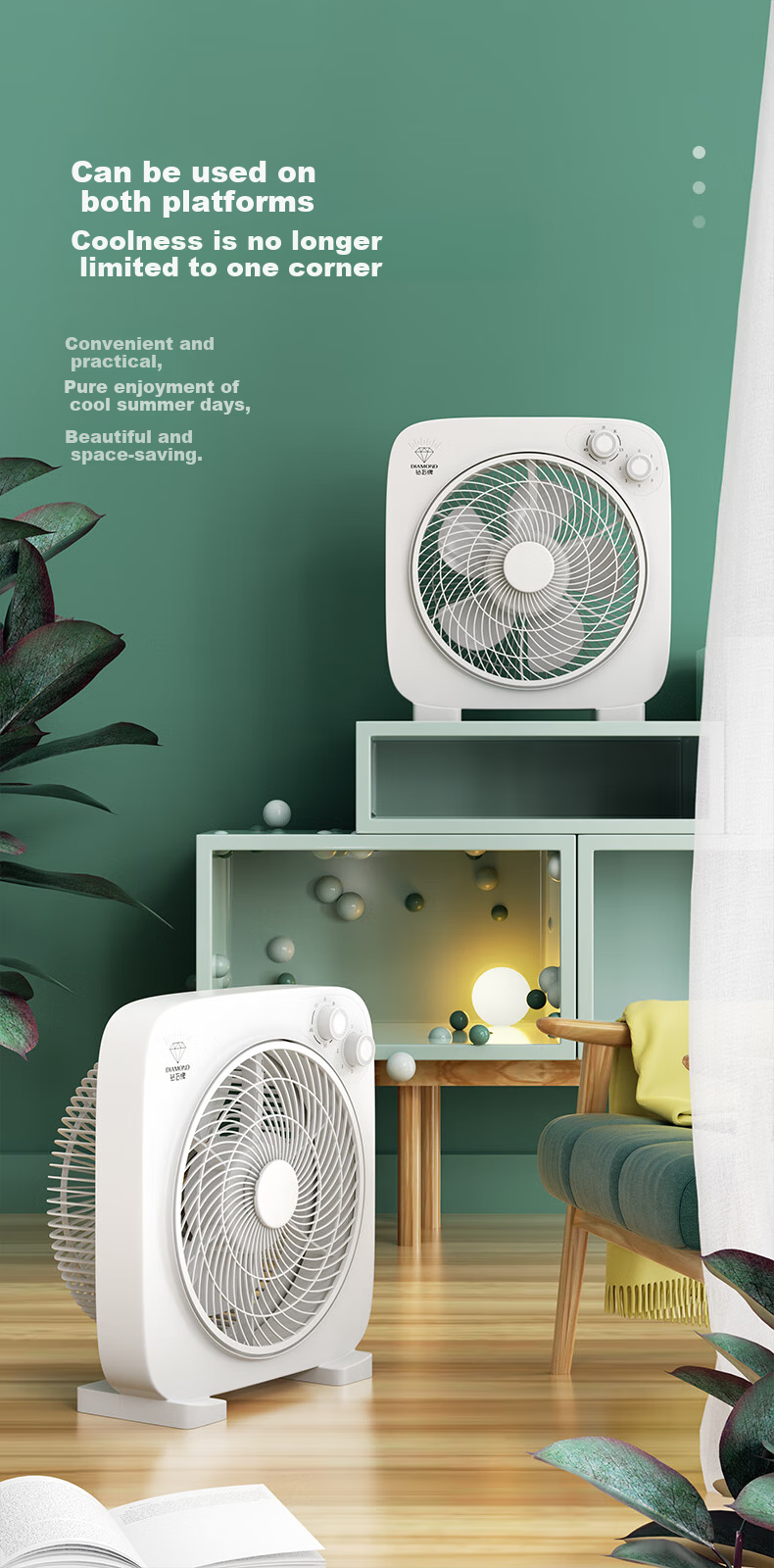 Zuanshipai Electric Fan, Desktop Page Fan, Home Small Desk Fan, Hongyun Fan, Dormitory Table Fan, Desktop Mini Fan, Student Bed Fan with Timer, Electric Fan KCY25-T3 10