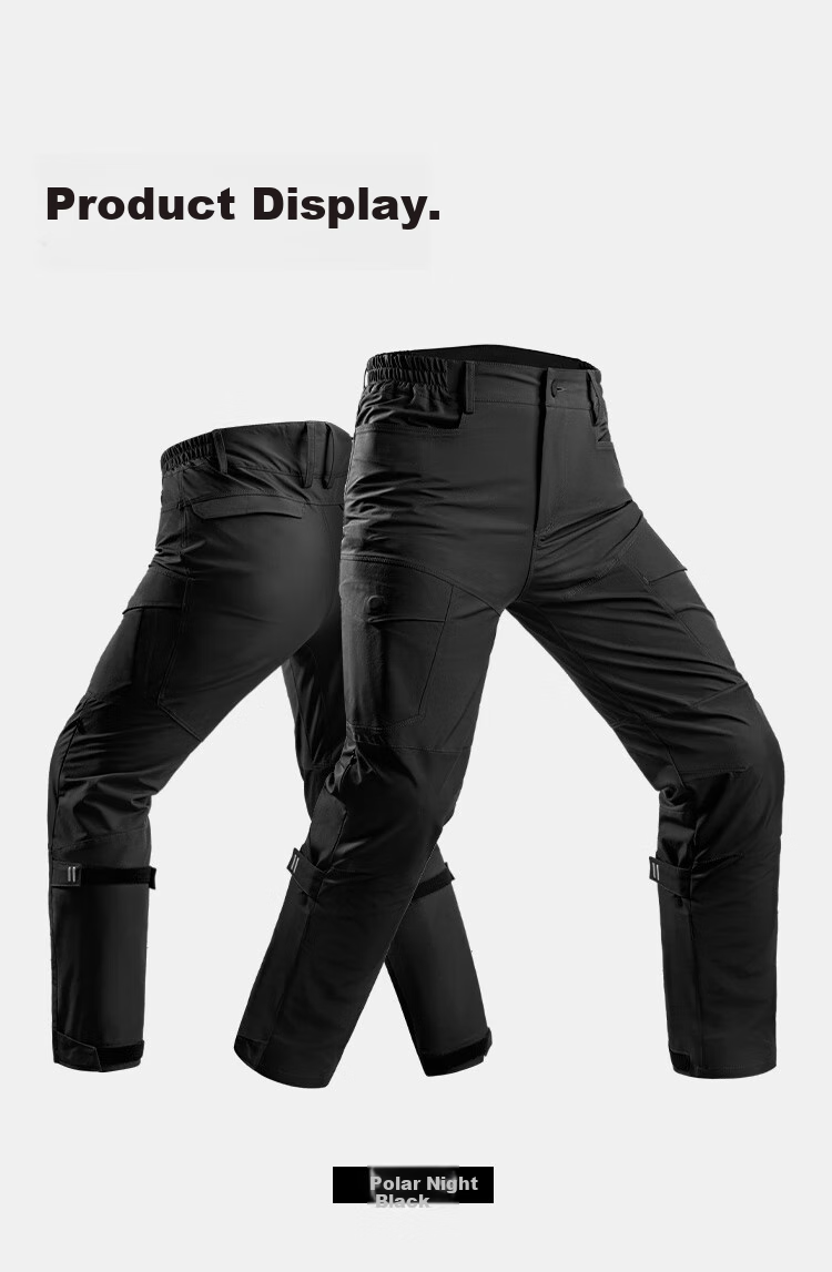 MOTOWOLF Motorcycle Quick-Release Riding Pants, Motorbike Anti-Fall Winter Warm Windproof Quick-Release Trousers, Windproof Pants, Cold-Resistant Quick-Detach Pants 13