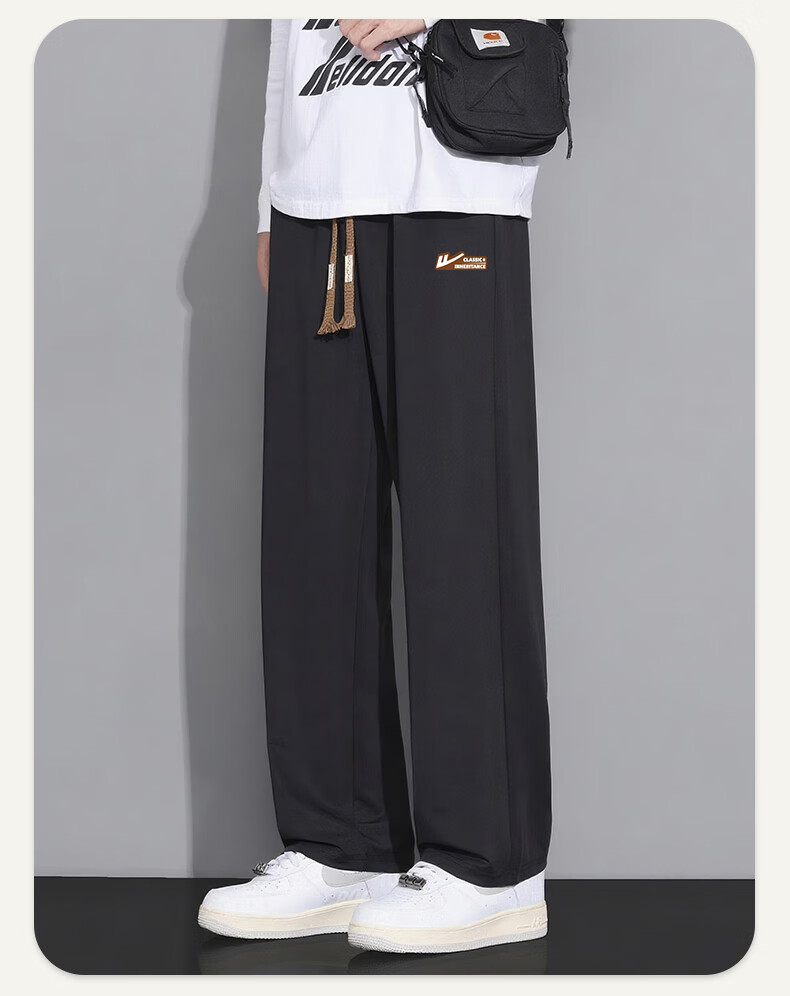 Warrior Men's Casual Autumn Loose Straight-Leg Wide-Leg Pants Trendy Versatile Sports Pants 12