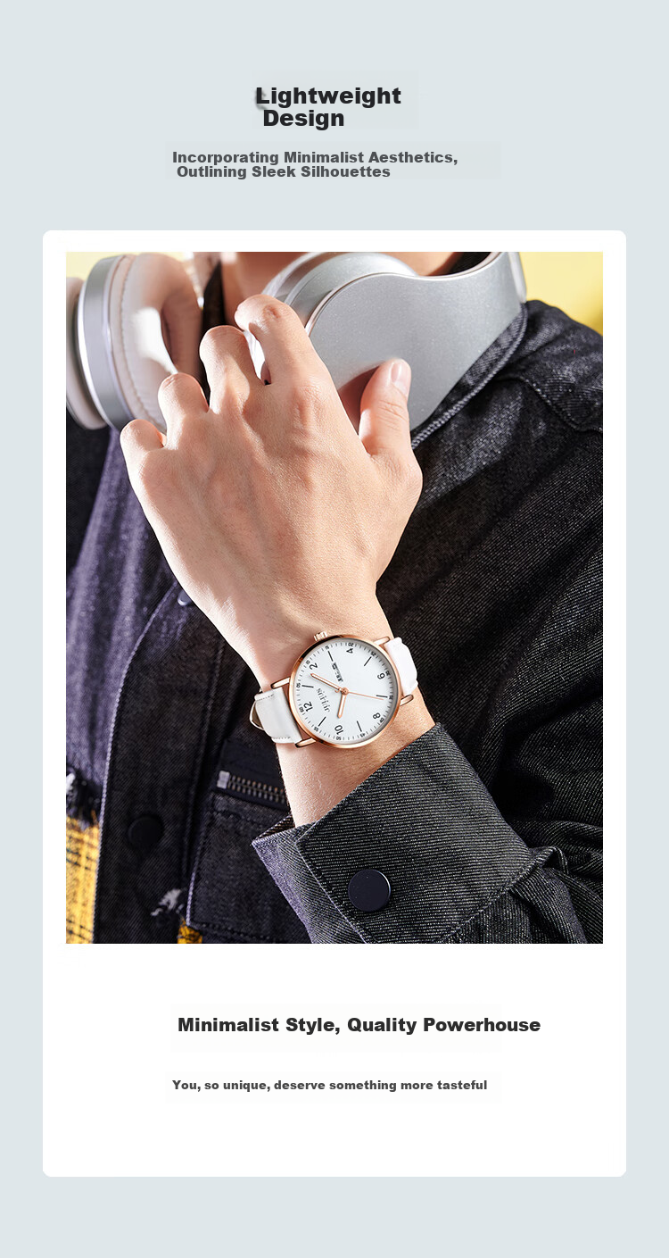 Julius Watch for Men, New Style, Suitable for Middle And High School Students, Exam Calendar, Quartz Men's Watch, White, JA-1516MB 4