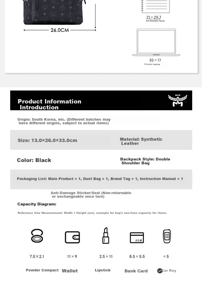 MCM STARK Small Couple's Rivet Backpack, Pink Gift 2