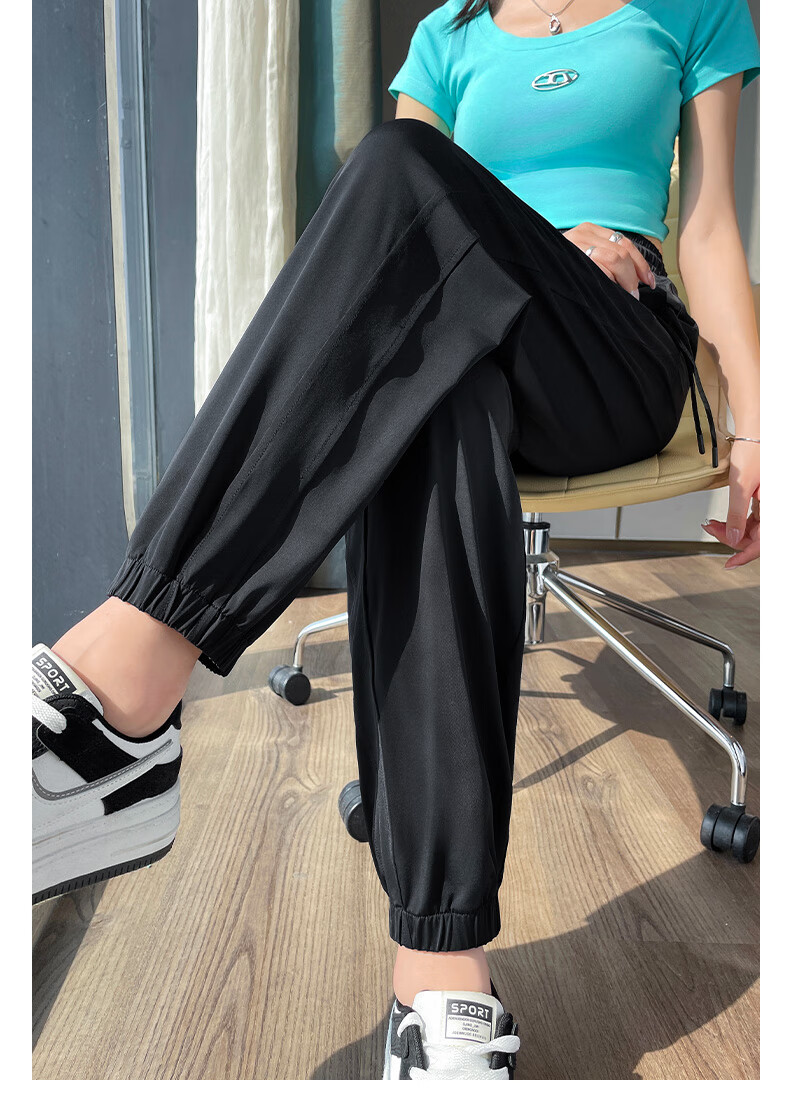 Warrior Women's Sports Quick-Dry Pants Summer Thin 2026 New Plus Size Ice Silk Jogger Casual Comfortable Pants 20