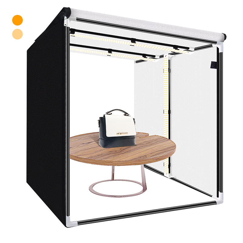 Hakutatz 80cm LED Mini Photography Studio, Live Streaming Fill Light Kit, Large Product Shooting Light Box, Softbox, Simple Portable Photography Equipment And Props