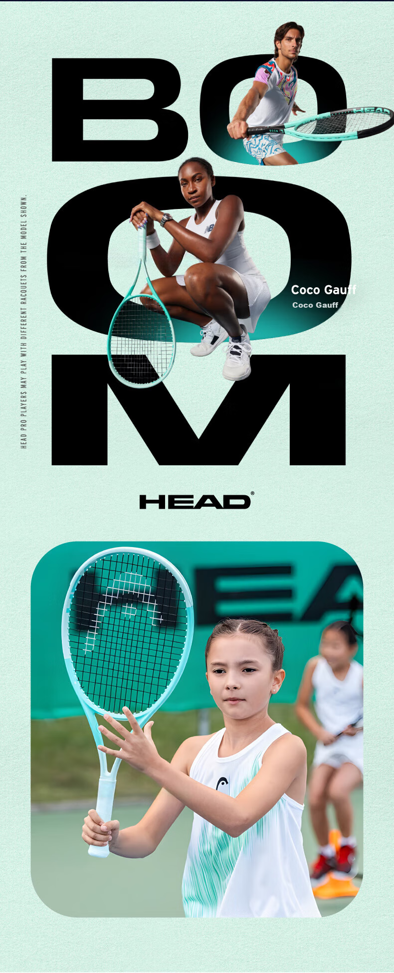 HEAD Youth And Children's Tennis Racket BOOM JR2.0 Full Carbon Professional Racket, 25 Inches with Ball And Grip, Shock Absorber Included 1