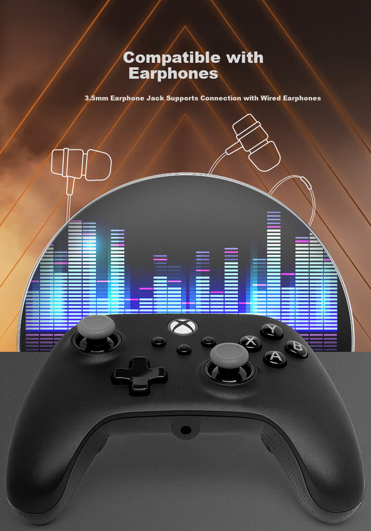 PowerA Microsoft Xbox Authorized Xbox Controller Wired Gamepad for PC/Xbox Adjustable Hall Effect Joysticks Black Myth: Wukong PUBG Black Plus Controller 9