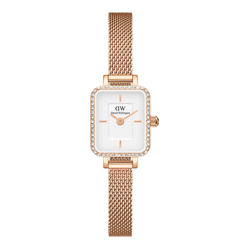 Daniel Wellington DW Women's Vintage Star Ring Small Square Quartz Watch Gift Box Birthday Present for Girlfriend DW731