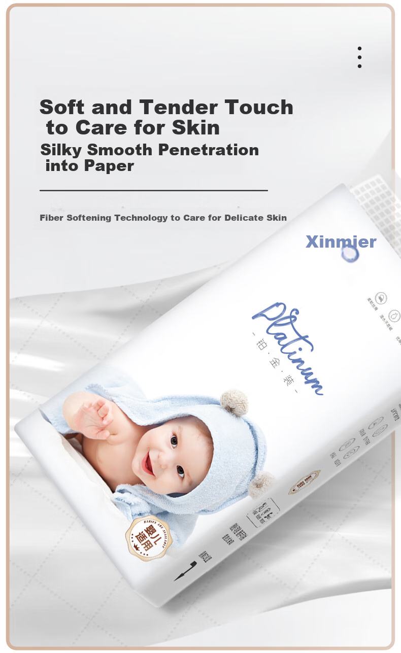 XINMIER Hanging Tissue Paper for Mothers And Babies, 5-Ply, 1700 Sheets * 4 Packs, Soft Texture Napkins And Facial Tissues 8