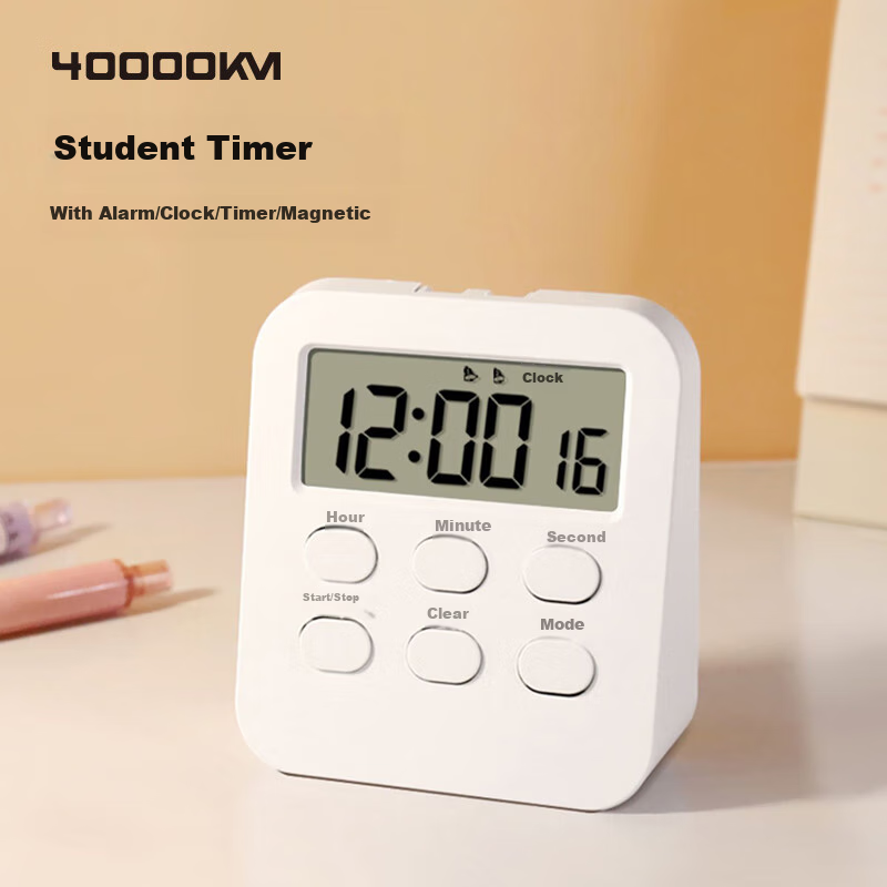 Siwangongli Student Timer, Silent Time Management Device, Kitchen Baking Timer, Study Exam Reminder, Multi-Functional Smart Alarm Clock, New Year Gift