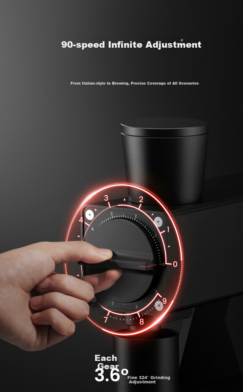MHW-3BOMBER, Gift Sniper Portable Electric Coffee Grinder, Professional Home Coffee Bean Grinder with Titanium Coating 9